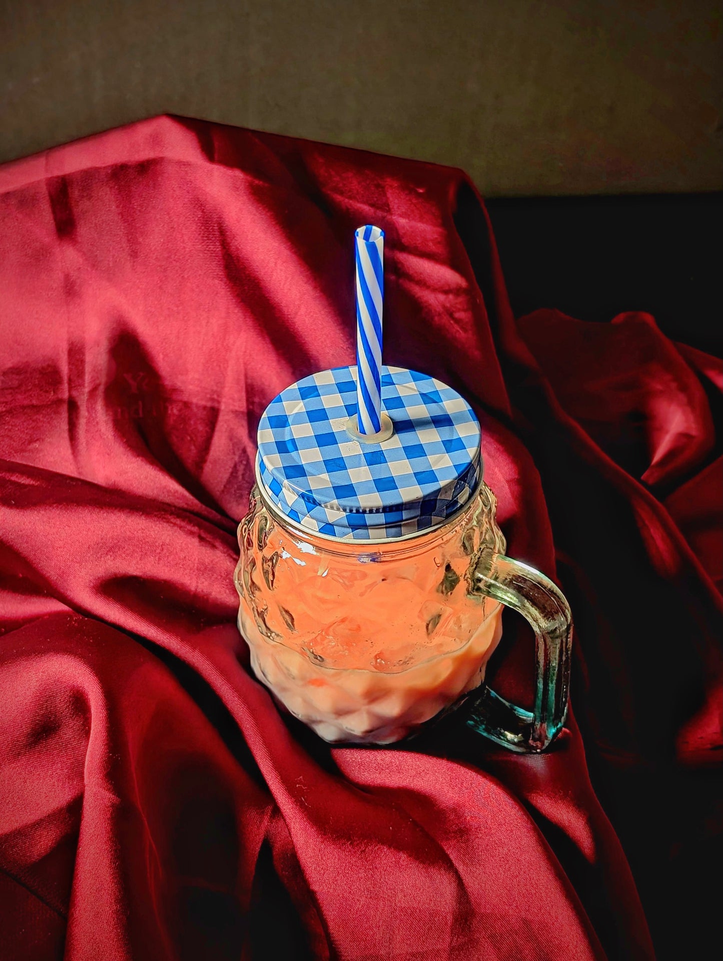Textured Mason Jar Tumbler