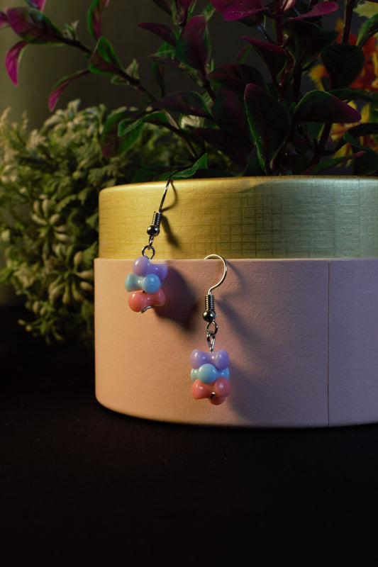Cotton candy earings