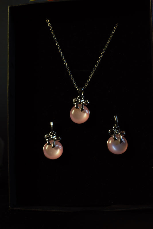 Bow necklace  set