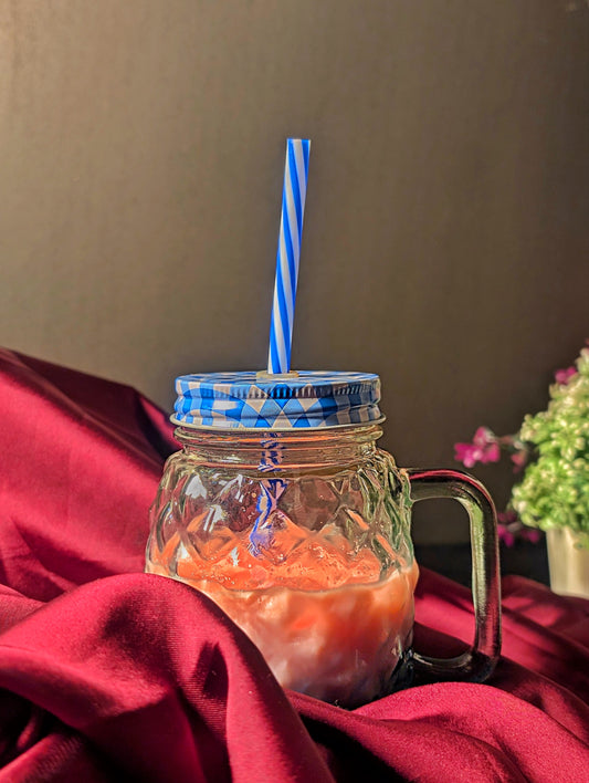 Textured Mason Jar Tumbler